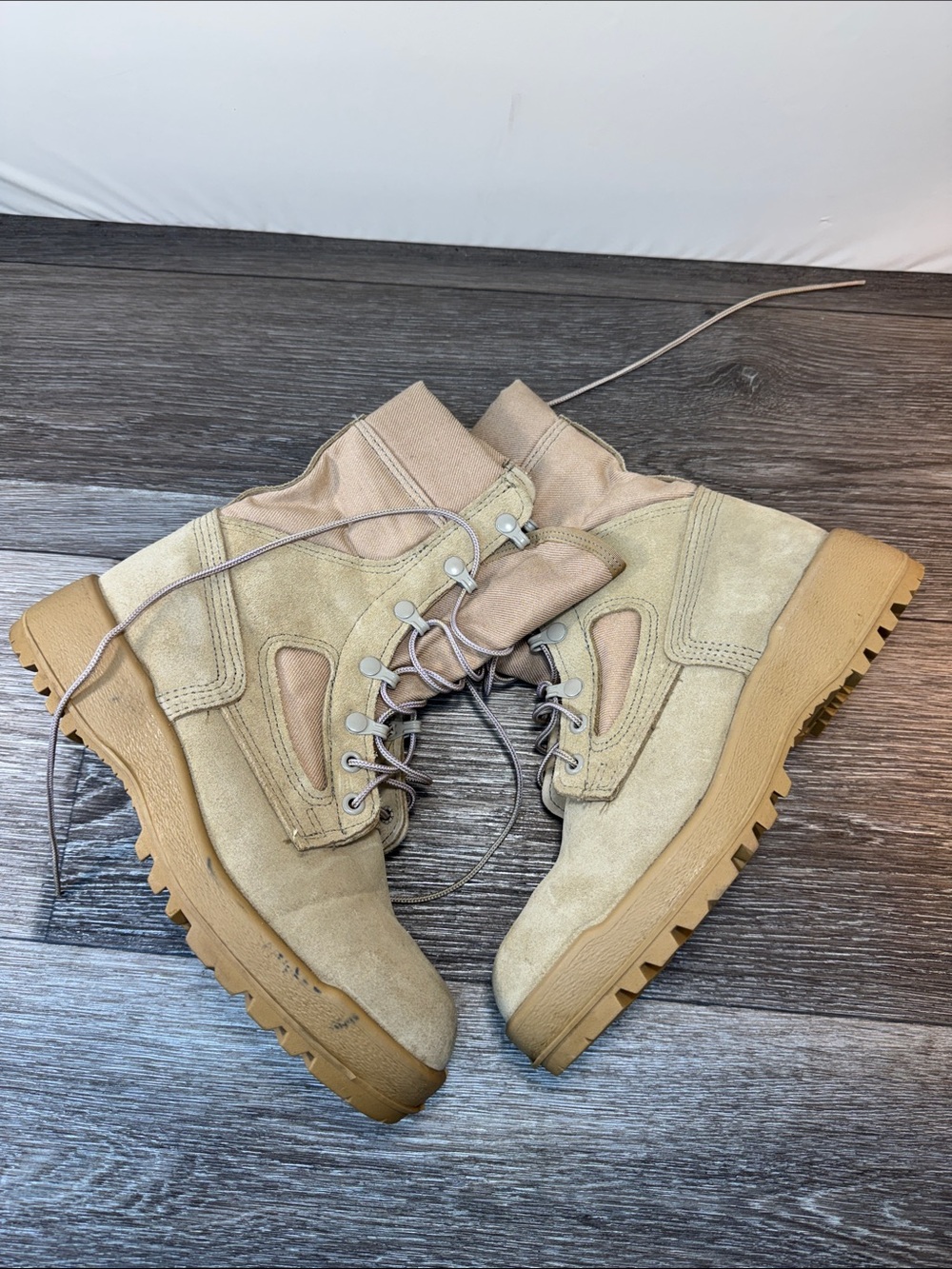 McRae Women's Tan Combat Boots army boots Sz 7